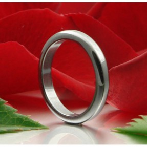 Ring aus H�matit, 3mm breit, flach, grau, verschiedene Gr��en