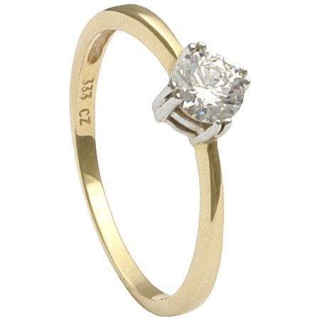 Damenring Goldring 333 Gold Gelbgold Wei�gold Zirkonia