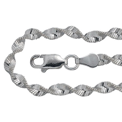 Collier Halsschmuck, 925 Silber, Echtsilber, L: 45cm