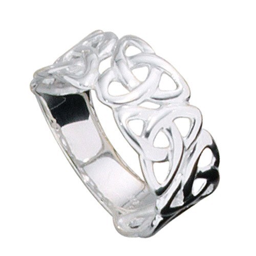 Schmuck-Krone - Silberschmuck Breiter Silberring Ring Damenring aus 925 Echt Silber Sterlingsilber