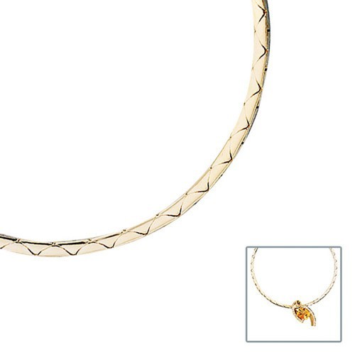 Schmuck-Krone - Goldschmuck 2.1mm Kette Collier aus 585 Massiv Gold Gelbgold, Goldkette, 45cm