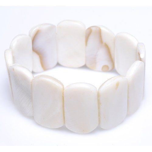 Armband aus Perlmutt Naturqualität Armschmuck Perlmuttarmband
