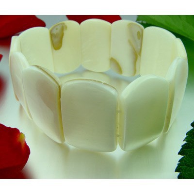 Schmuck-Krone - Edelsteinschmuck Armband aus Perlmutt Naturqualit�t Armschmuck Perlmuttarmband