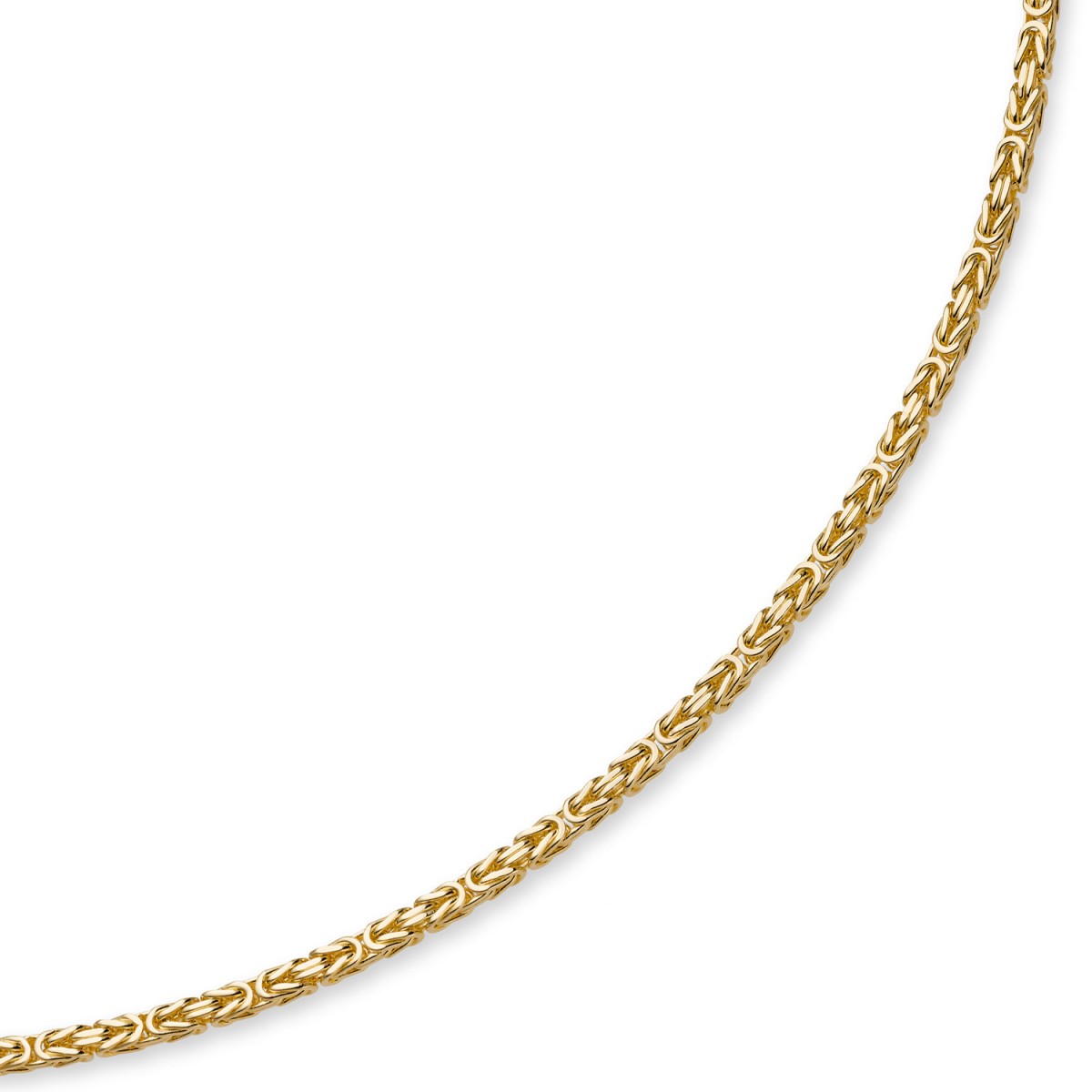 6mm Kette Halskette Königskette aus 585 Gold Gelbgold 60cm Herren Goldkette